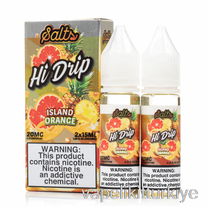 Vape Kalem Vape Mate Adası Turuncu - Yüksek Damlama Tuzları - 30ml 50mg